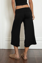 Sora Fold Over Gauchos- Black