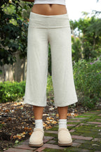 Sora Fold Over Gauchos- Light Grey