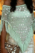 Seaside Poncho top- Mint