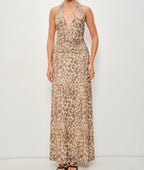 Imelda Plunge Neck Maxi Dress