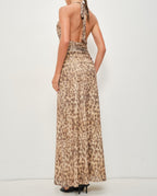 Imelda Plunge Neck Maxi Dress