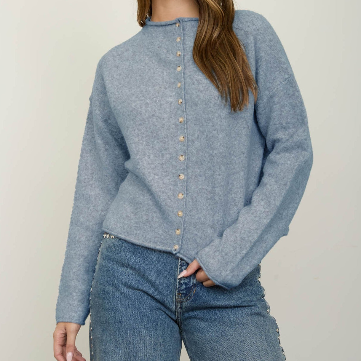 Cider Season Cardigan- Blue