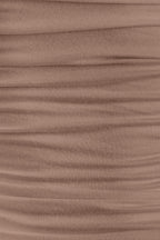 Short Sleeve Plunging V-neckline Top- Taupe