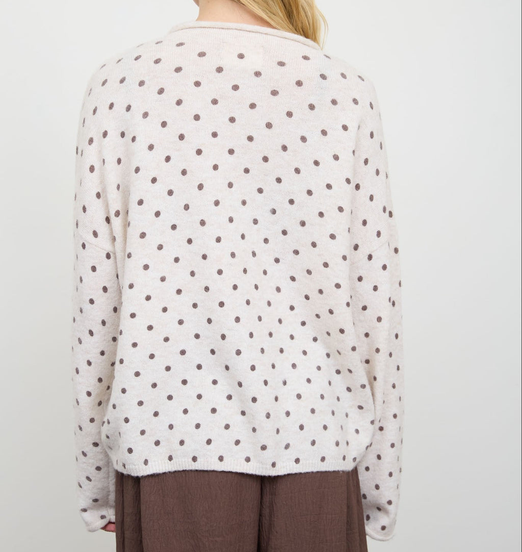 Cider Season Cardigan- Polka Dot