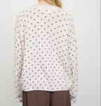 Cider Season Cardigan- Polka Dot