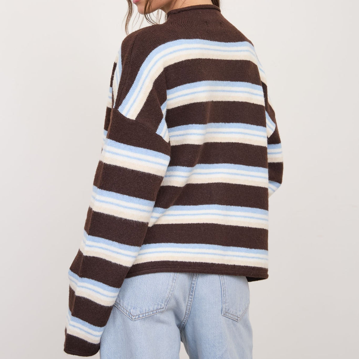 Cider Season Cardigan- Blue Brown