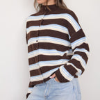 Cider Season Cardigan- Blue Brown