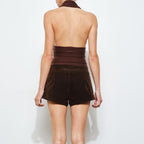 Maui Halter Top- Chocolate