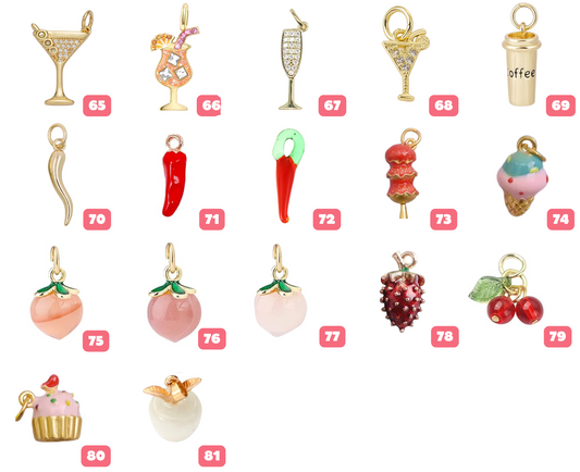 Food & Drink Charms