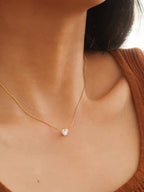Bonnie Heart CZ Necklace