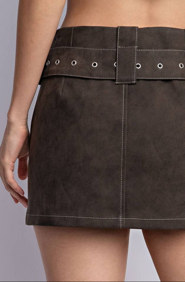 Espresso Mini Skirt