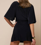 Fall For You Mini Dress- Black