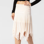 Golden Glow Midi Skirt