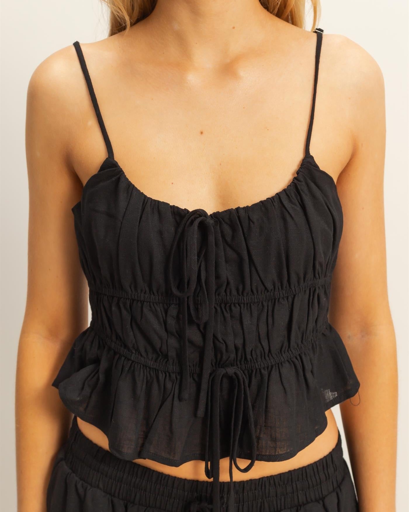 Linen Tie Top