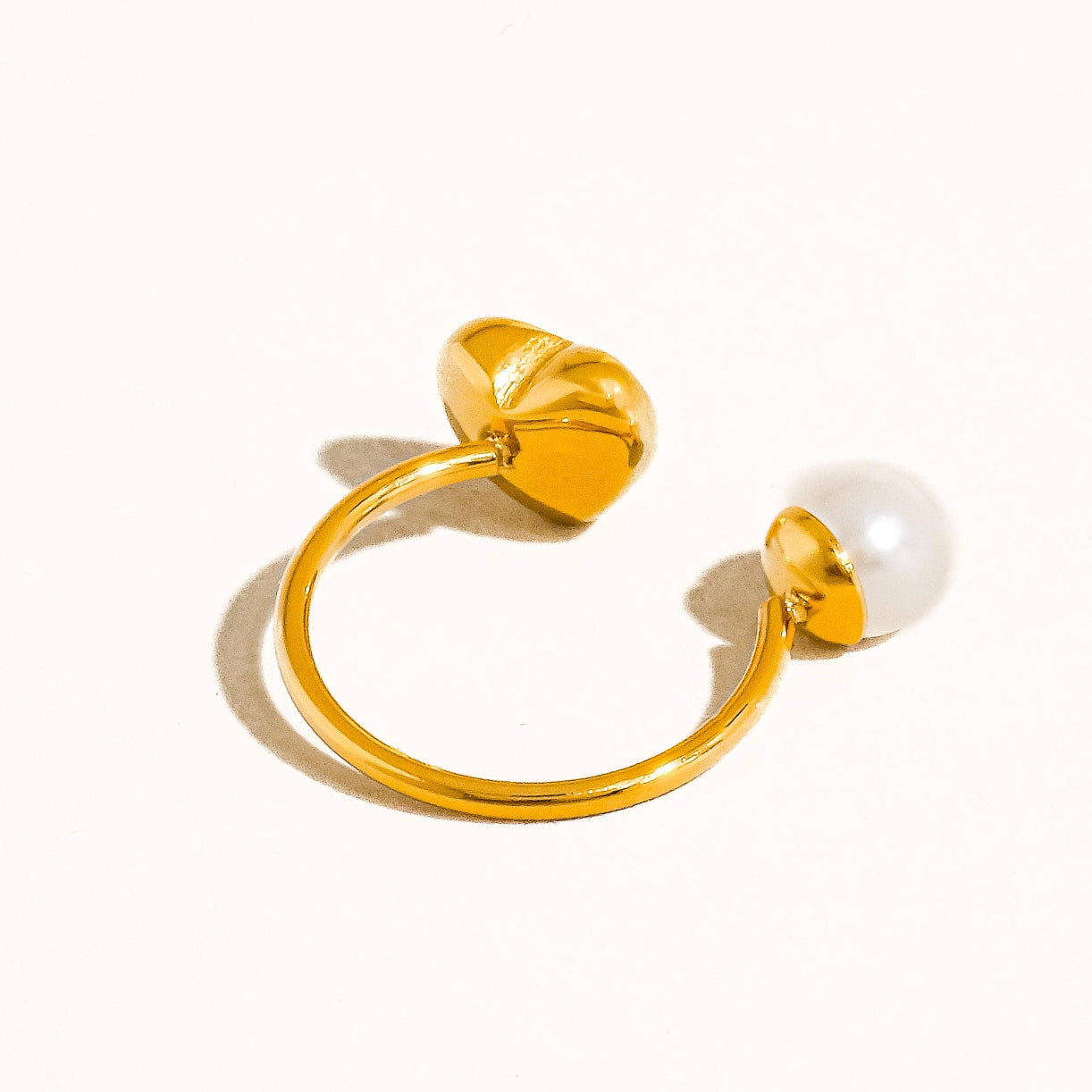 Pearl Heart Ring