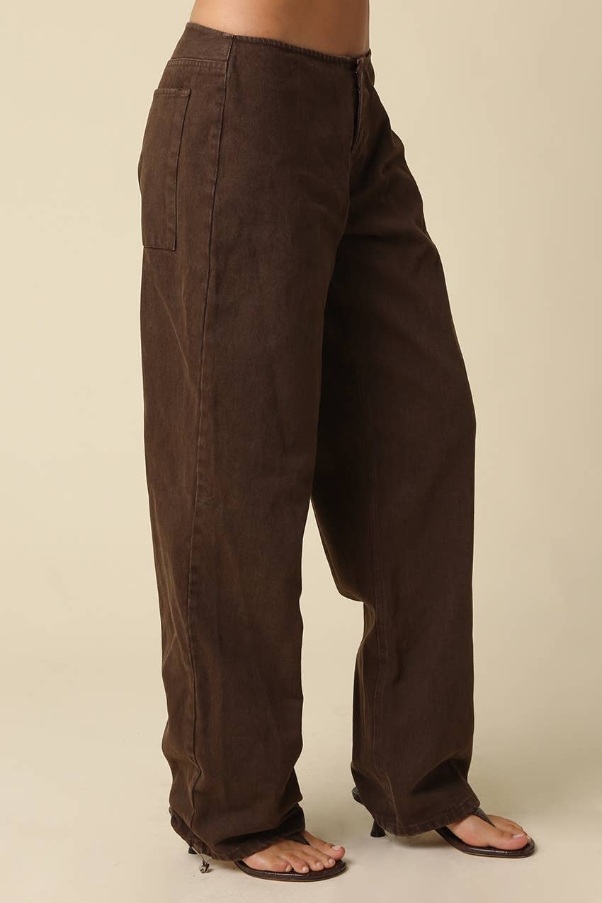 Socialite Utility Pants- Brown
