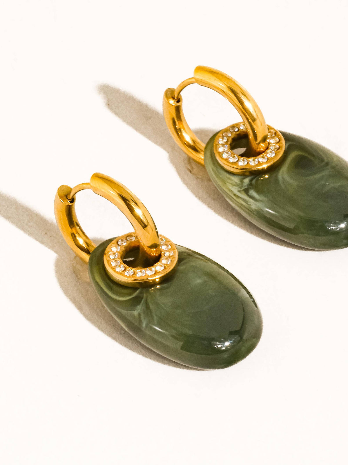 Canari Resin Hoop Earrings