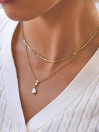 Dorielle Layered Teardrop Necklace