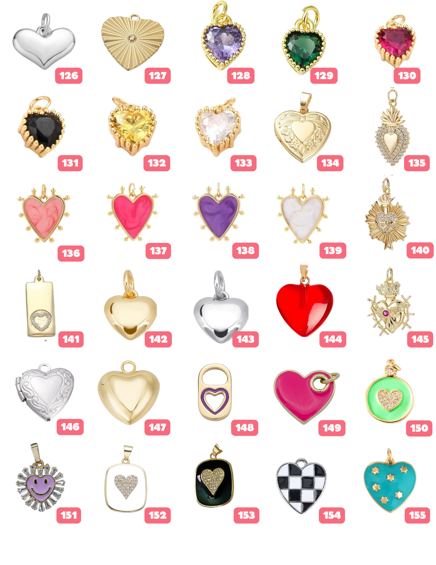 Heart Charms