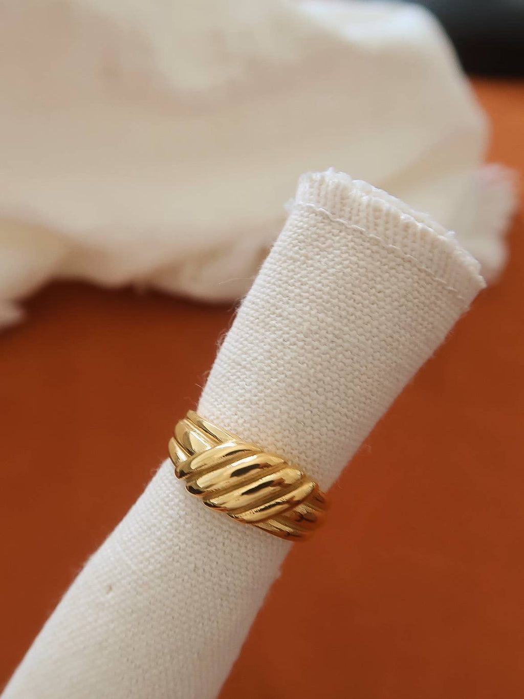 Duvette Twisted Dome Ring