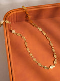 Bise Oval Chain Necklace