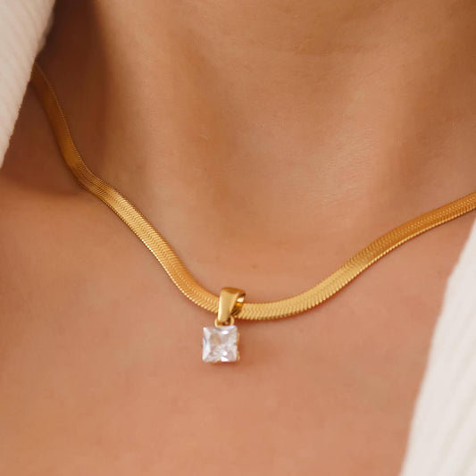Blanc CZ Necklace