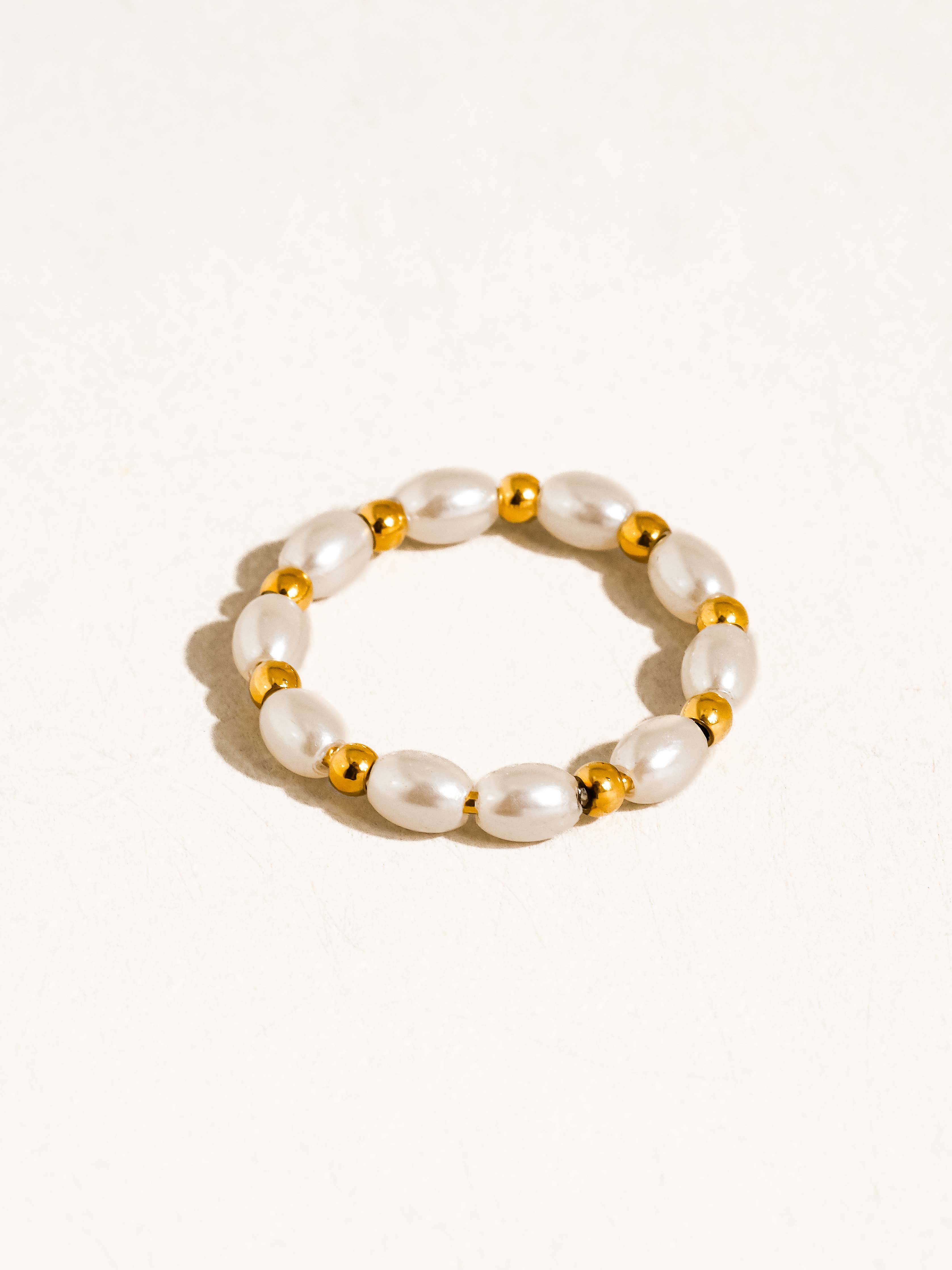 Saintes Pearl Beaded Ring