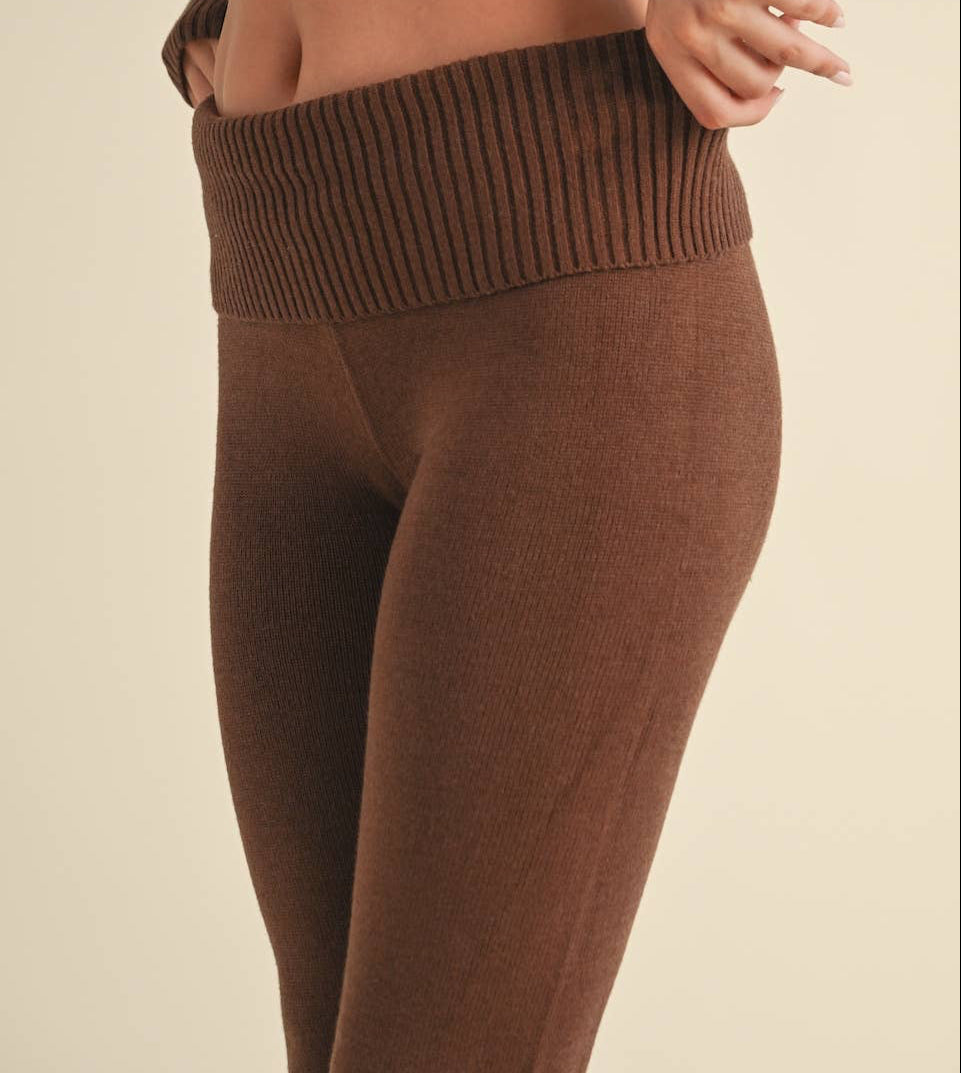 Cinnamon Foldover Pants