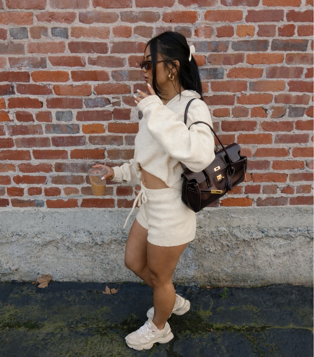 Soft Serve Short Set- Cream