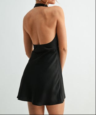 Golden Hour Mini Dress- Black