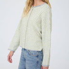 Cider Season Cardigan- Grey/ Yellow