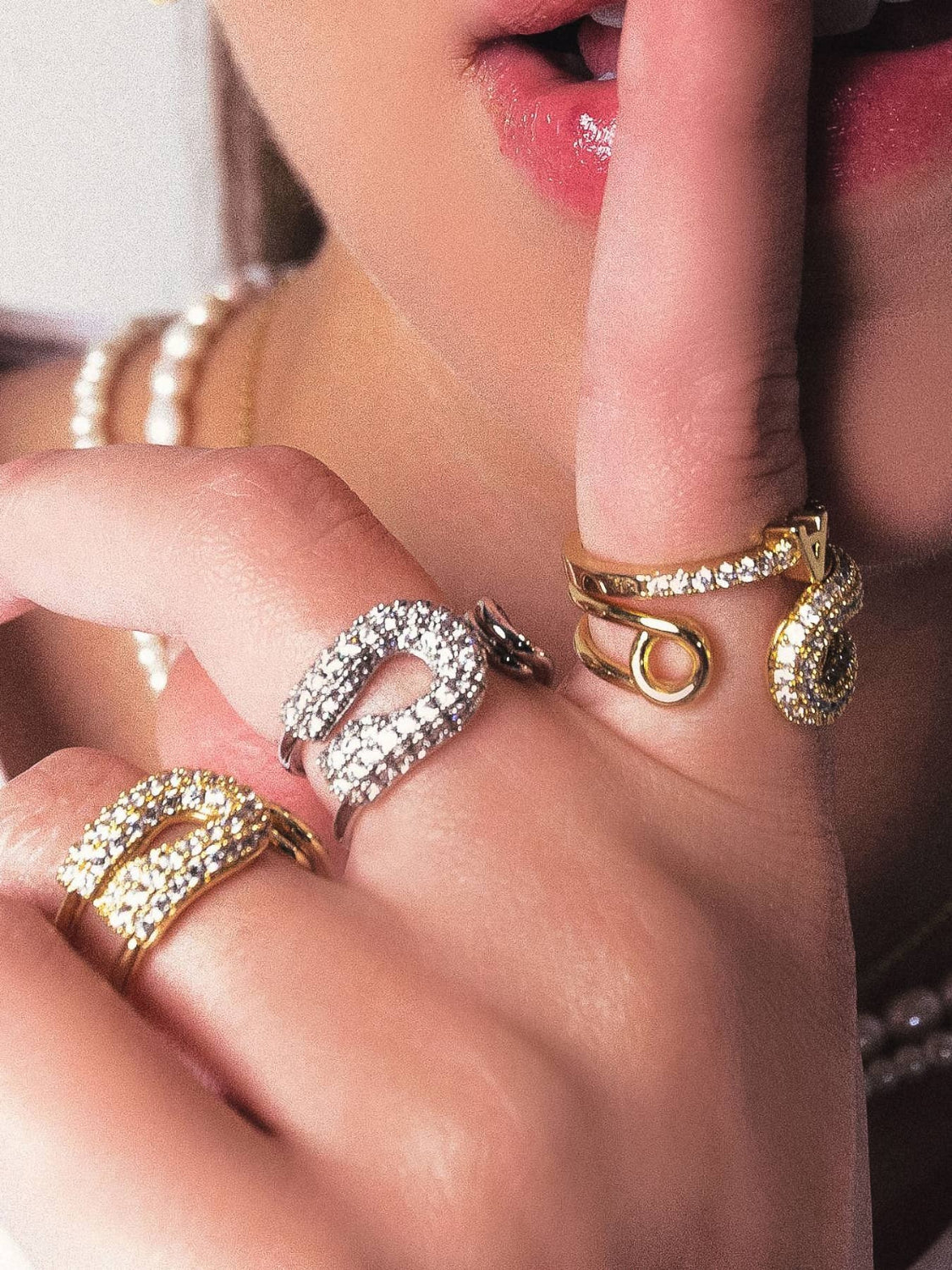 Dante Rhinestone Glam Ring