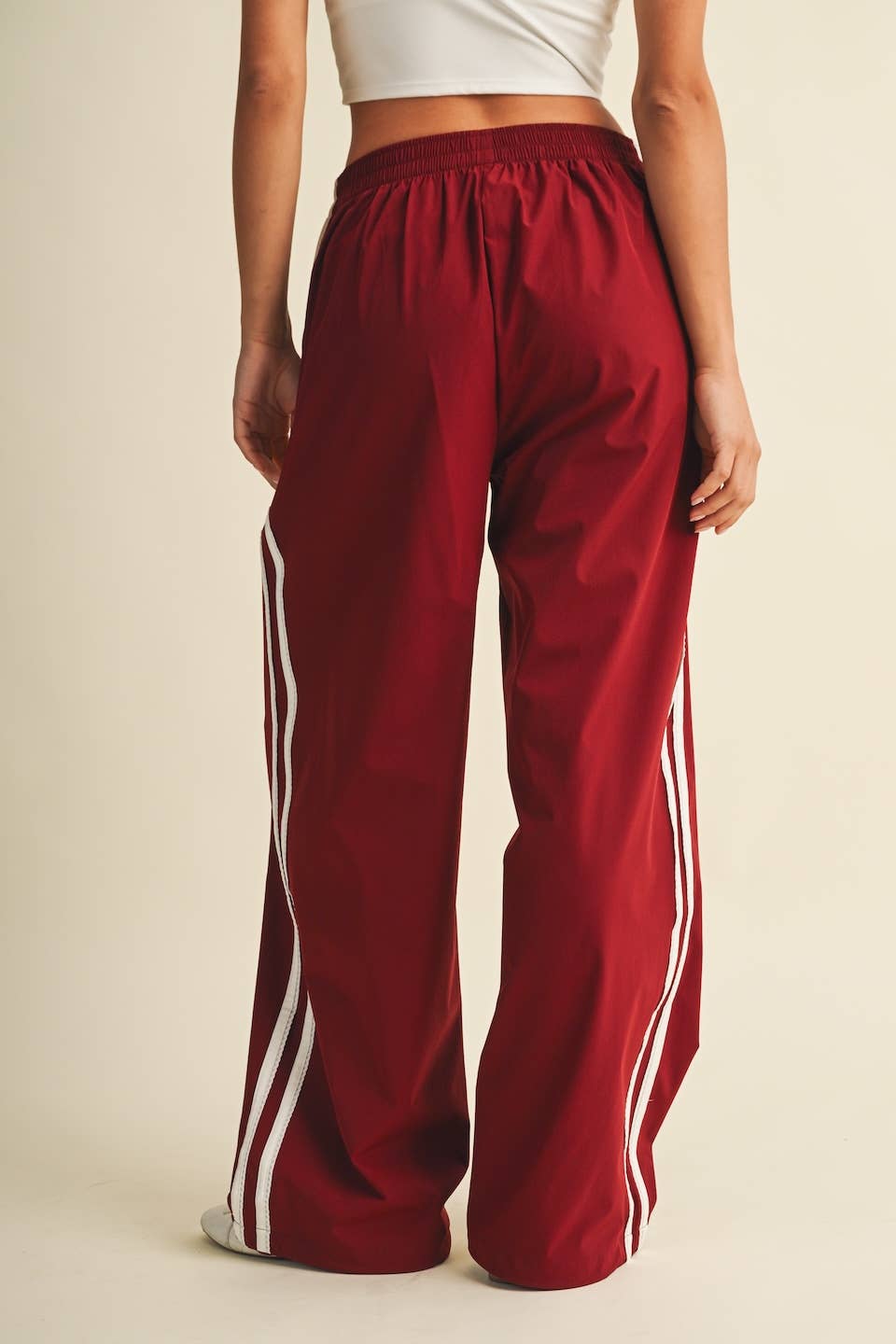 Cherry Cola Lace Trim Pants
