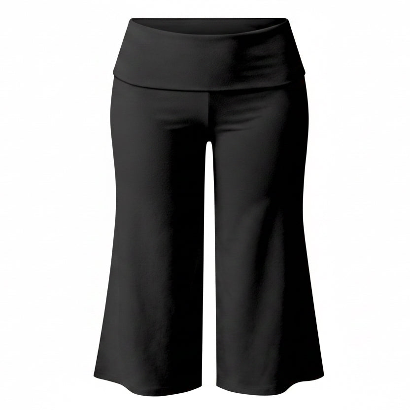 Off Duty Gaucho Pant Set- Black