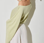 Spring Fling One Shoulder Top- Sage