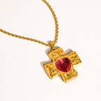 Heartbreaker Cross Necklace