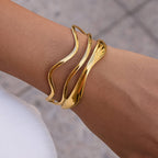 Delacour Wavy Cuff Bracelet