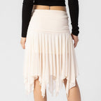 Golden Glow Midi Skirt