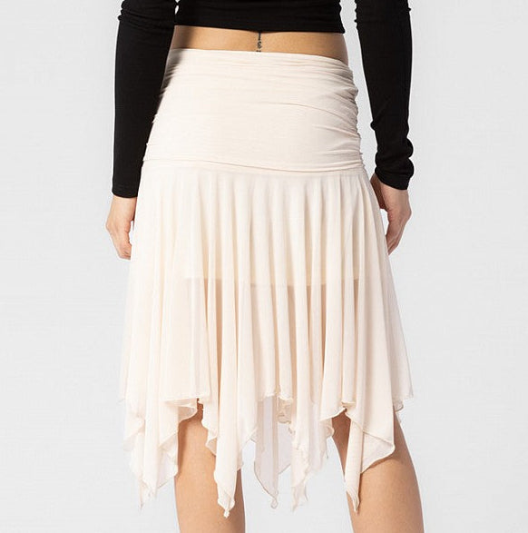 Golden Glow Midi Skirt