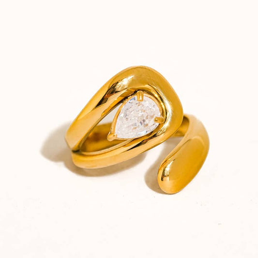 Glint Wrapped CZ Ring