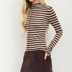 Brown Sugar Mock Neck Top