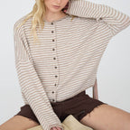 Cider Season Cardigan- Light Mocha