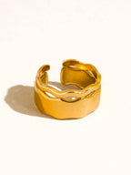 Tracee Wave Open Rings