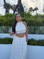 Tuscany Crinkle Top- Cream
