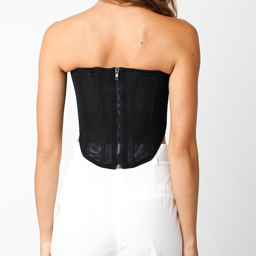 Jade Corset Top- Black