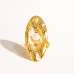 Oval Pearl Ring