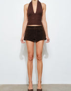 Maui Halter Top- Chocolate