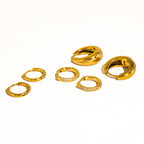 Rayon Hoop Earring Set