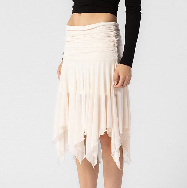 Golden Glow Midi Skirt