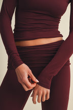 Deep Cherry Pant Set